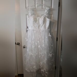 Elegant White Butterfly Dress